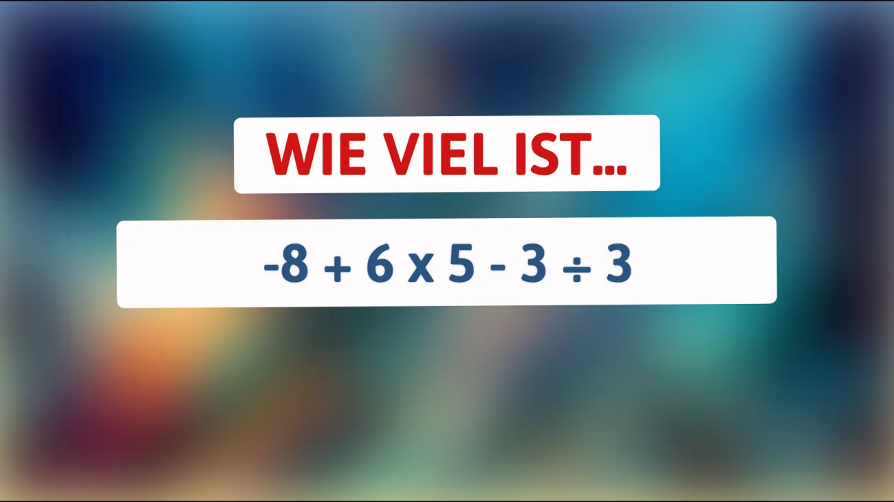 Die ultimative Denksport-Herausforderung: Nur 1% der Genies kann dieses mathematische Rätsel lösen! Bist du dabei?"