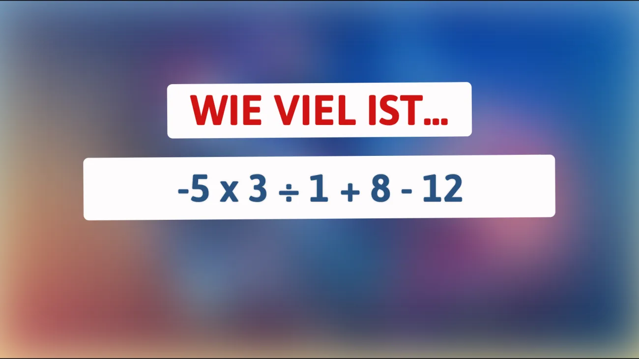 Nur 1 % können es lösen: Schaffst du es, dieses scheinbar einfache Mathe-Rätsel zu knacken?"