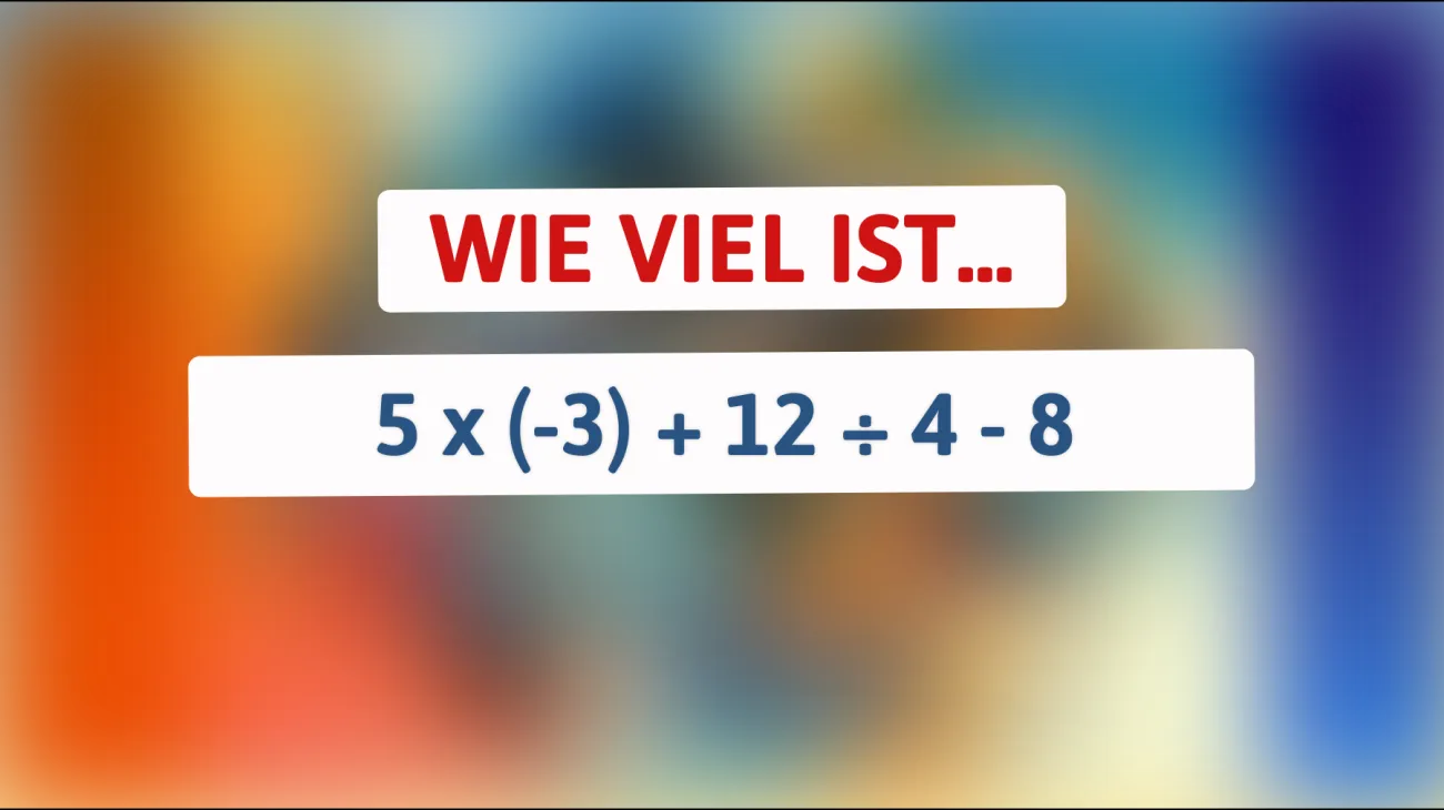 Nur 1% der Menschen können diese mathematische Herausforderung lösen: Bist du klug genug, um die richtige Antwort zu finden?"